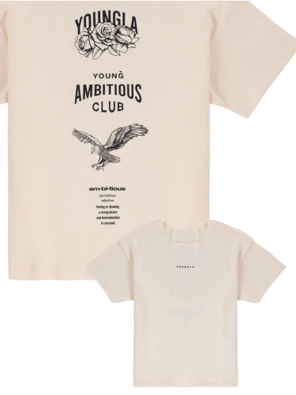YoungLA Cotton Young Ambitious Club Short Sleeve Shirt Tee Size XXL